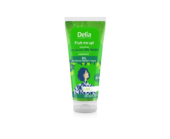 Изображение  Moisturizing gel 2in1 for face and body Delia Fruit me up! lime, 200 ml