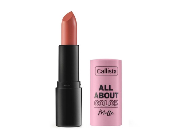Зображення  Матова помада для губ Callista All About Color Matte Lipstick 501 Our Juliet, 4 г, Об'єм (мл, г): 4, Цвет №: 501