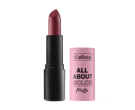 Зображення  Матова помада для губ Callista All About Color Matte Lipstick 504 That Rose, 4 г, Об'єм (мл, г): 4, Цвет №: 504