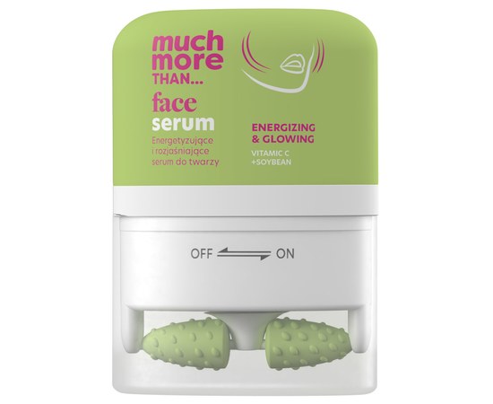 Изображение  Brightening facial serum with massager HiSkin Much More Vitamic C+Soybean, 40 ml