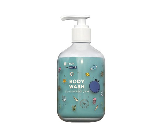 Изображение  Детский гель для душа "Черничный джем" HiSkin Kids Body Wash Blueberry Jam, 400 мл