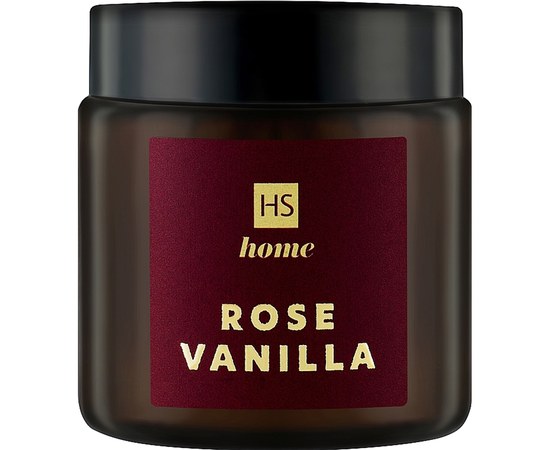 Изображение  Aroma candle glass HiSkin Home "Rose/vanilla", 90 ml