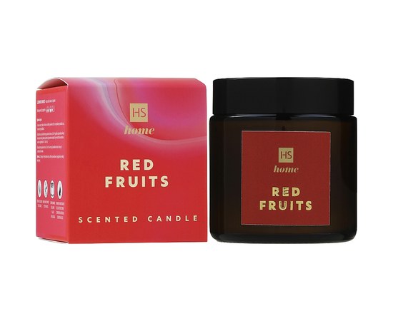 Изображение  Aroma candle glass HiSkin Home "Red fruits", 100 ml