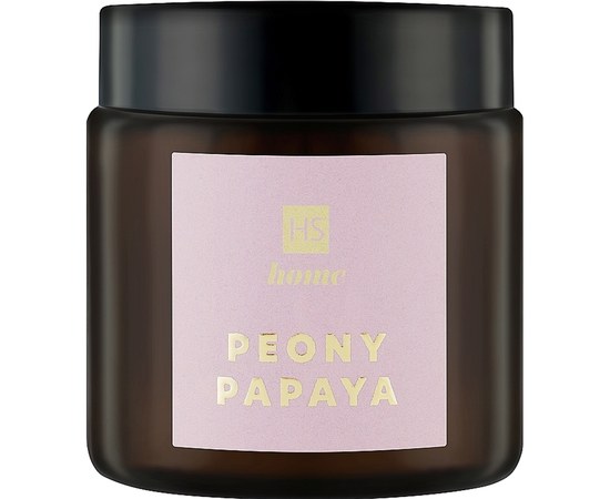 Изображение  Aroma candle glass HiSkin Home "Peony/Papaya", 90 ml
