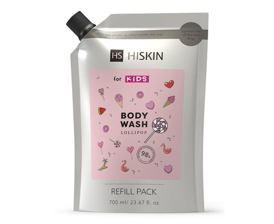 Изображение  Детский гель для душа "Леденец" HiSkin Kids Body Wash Lollipop, 700 мл