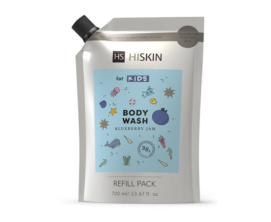 Изображение  Children's shower gel HiSkin Kids Body Wash Blueberry Jam, 700 ml