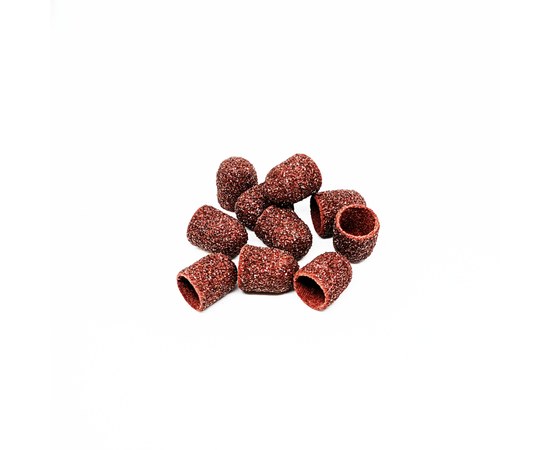 Изображение  Set of caps for pedicure Kodi diameter 10 mm rounded cylinder 60 grit 10 pcs/pack