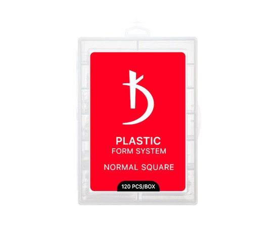 Изображение  Top plastic nail molds Kodi Normal Square (120 pcs.)/pack)