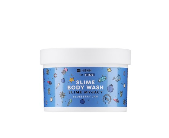 Зображення  Дитяче желе для душу "Чорничний джем" HiSkin Kids Slime Body Wash Blueberry Jam, 150 мл