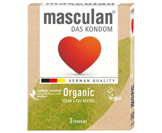Зображення  Презервативи органічні Masculan Organic, 3 шт
