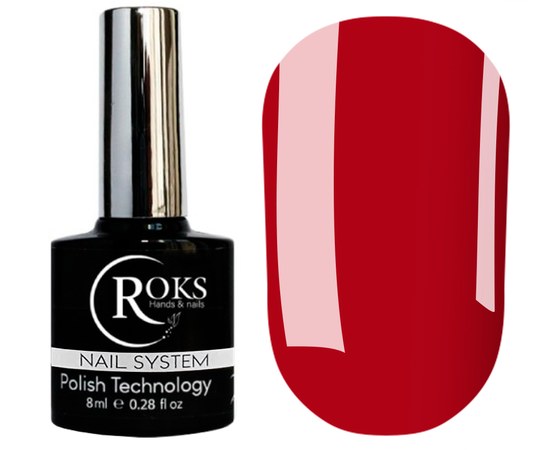 Зображення  Топ для гель-лаку Roks Color №01 червоний, 8 мл, Об'єм (мл, г): 8, Цвет №: 01