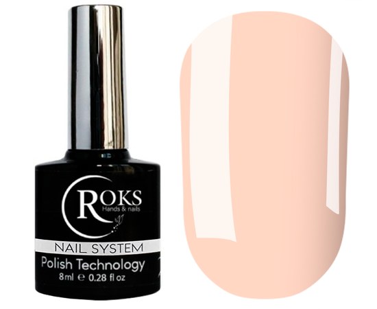 Изображение  Top for gel polish Roks Color No. 02 milky beige, 8 ml, Volume (ml, g): 8, Color No.: 2