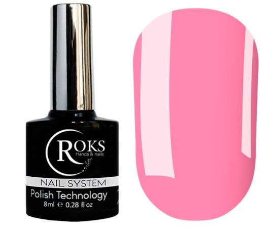 Зображення  Топ для гель-лаку Roks Color №04 рожевий, 8 мл, Об'єм (мл, г): 8, Цвет №: 04