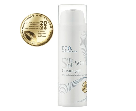 Зображення  Сонцезахисний крем-гель із рослинним шовком Eco.prof.cosmetics Silk SPF 50, 50 мл