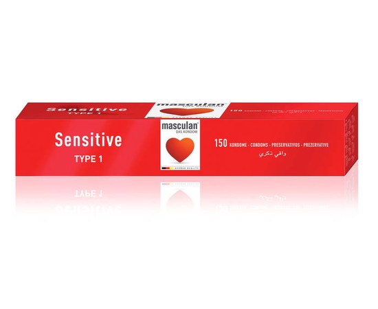 Изображение  Sensitive condoms set Masculan Sensitive, 150 pcs