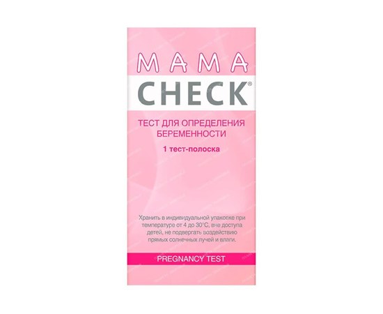 Зображення  Тест-смужка MamaCheck для визначення вагітності, 1 шт