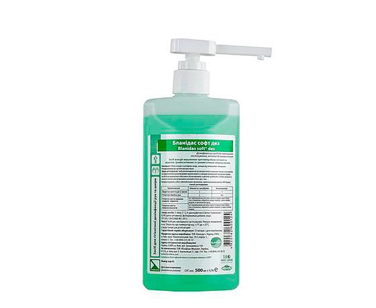 Изображение  Disinfectant Blanidas soft des for hands and skin sterylization 500 ml, Blanidas