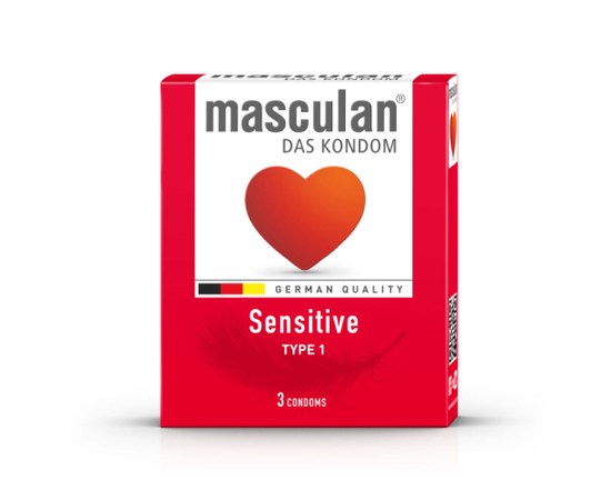Изображение  Sensitive condoms Masculan Sensitive, 3 pcs.
