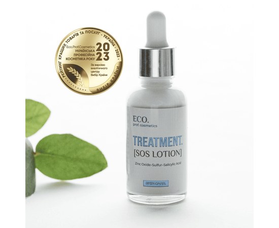 Изображение  Точечное средство для уменьшения высыпаний Eco.prof.cosmetics Treatment Local SOS Lotion, 30 мл