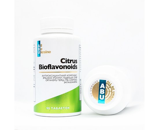 Зображення  Цитрусові біофлавоноїди Citrus bioflavonoids ABU, 120 таблеток
