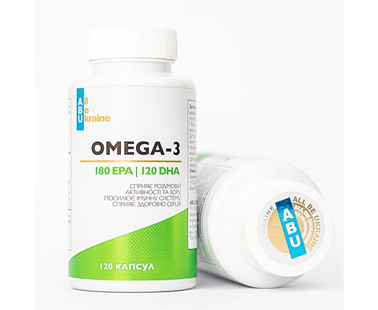 Изображение  Vitamin Omega-3 (EPA-DHA) 180/120 ABU, 120 capsules