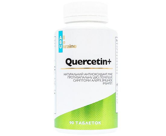 Зображення  Природний біофлавоноїд Кверцетин Quercetin+ ABU, 90 таблеток