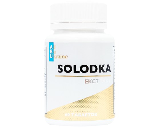 Зображення  Екстракт кореня солодки Solodka ABU, 60 таблеток