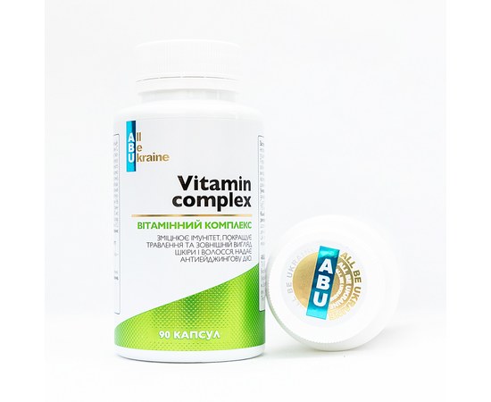 Зображення  Комплекс вітамінів Vitamin complex ABU, 90 капсул