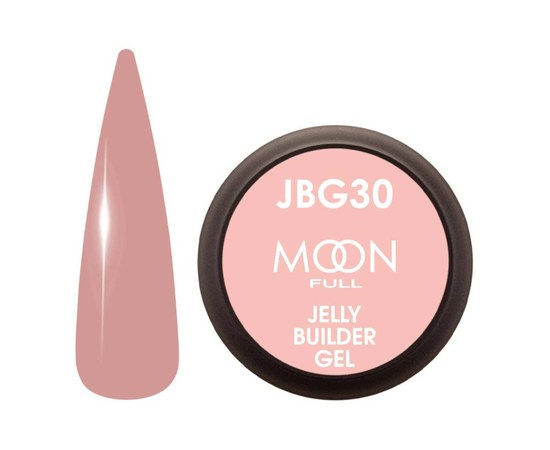 Изображение  Gel-jelly for extensions Moon Full Jelly Builder Gel No. JBG30 milk chocolate with pink, 30 ml, Volume (ml, g): 30, Color No.: JBG30