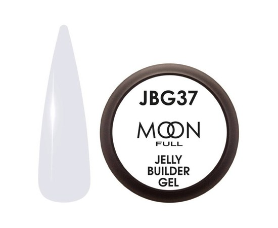 Зображення  Гель-желе для нарощування Moon Full Jelly Builder Gel №JBG37 світло-блакитний, 30 мл, Об'єм (мл, г): 30, Цвет №: JBG37