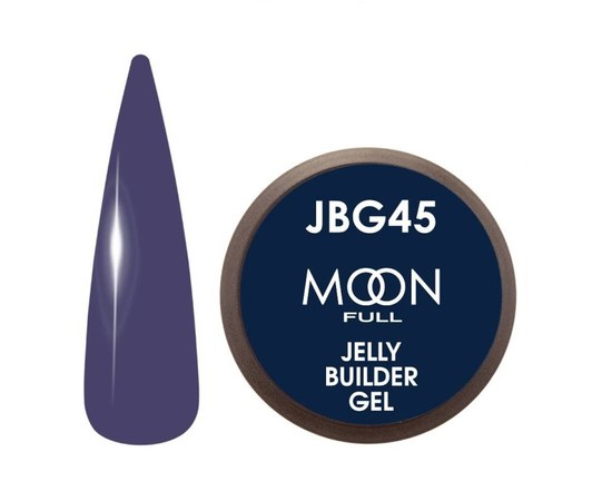 Изображение  Гель-желе для наращивания Moon Full Jelly Builder Gel №JBG45 темно синий, 30 мл, Объем (мл, г): 30, Цвет №: JBG45