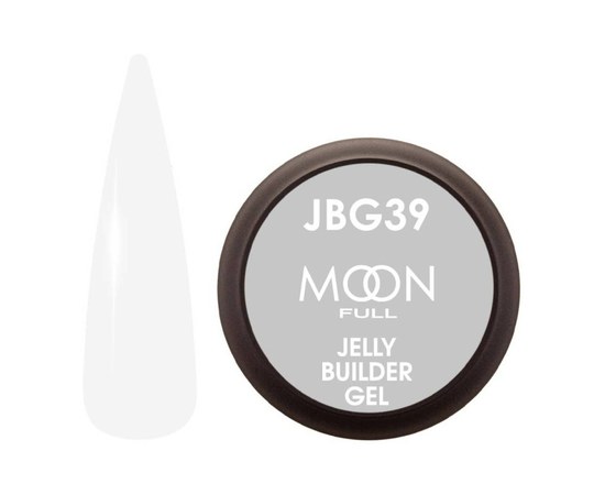 Изображение  Гель-желе для наращивания Moon Full Jelly Builder Gel №JBG39 белый, 30 мл, Объем (мл, г): 30, Цвет №: JBG39