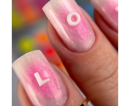 Изображение  Silicone letters for nails Nails of the Night
