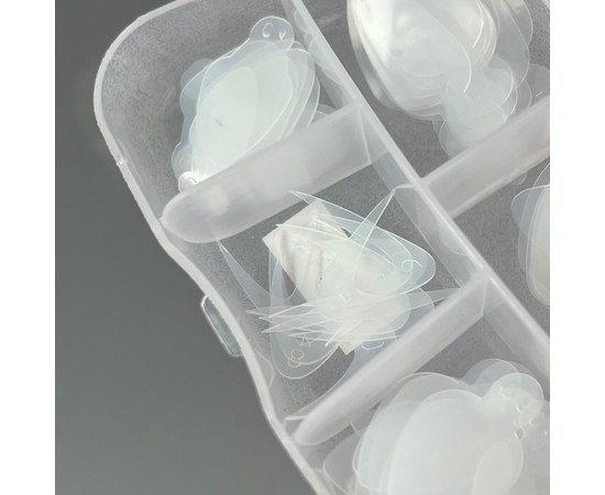 Изображение 2 Silicone stencils for top molds Nails of the Day French tips guide Type 9, 60 pcs