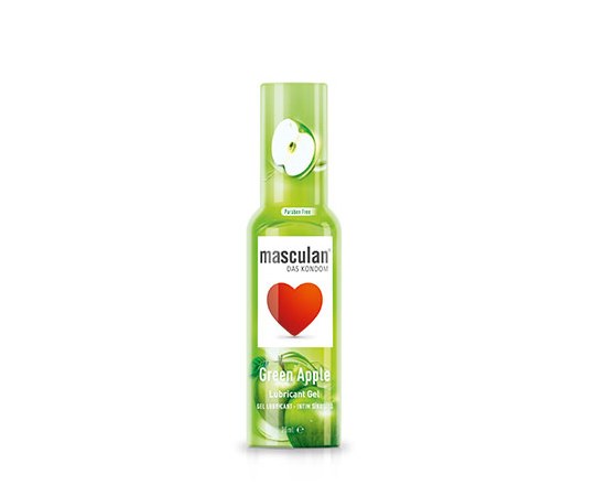 Изображение  Интимный гель-смазка Зеленое яблоко Masculan Green Apple, 75 мл