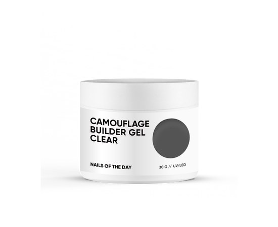 Изображение  Nails of the Day Camouflage builder gel clear - transparent g8 mm, Volume (ml, g): 30, Color No.: Transparent