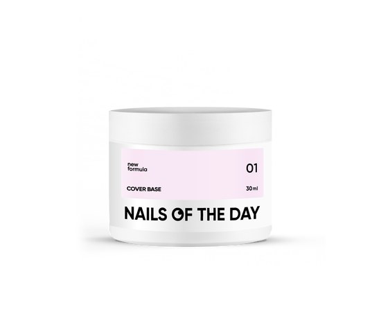 Изображение  Nails of the Day Cover base New Formula 01 - soft pink camouflage nail base, 30 ml