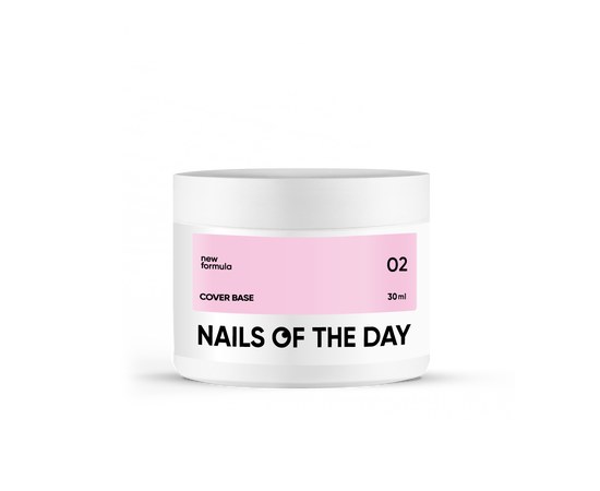 Изображение  Nails of the Day Cover base New Formula 02 - pink-nude camouflage nail base, 30 ml, Volume (ml, g): 30, Color No.: 2
