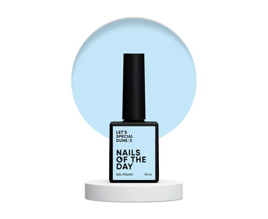 Изображение  Nails of the Day Let’s special Dune No. 03 sky blue gel nail polish, one coat, 10 ml, Volume (ml, g): 10, Color No.: 3