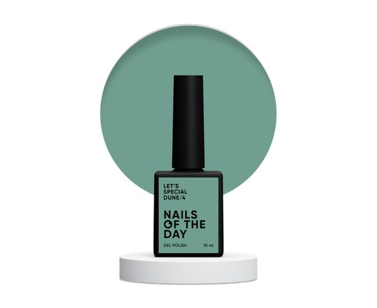 Изображение  Nails of the Day Let’s special Dune No. 04 dusty olive gel nail polish, one coat, 10 ml, Volume (ml, g): 10, Color: 4