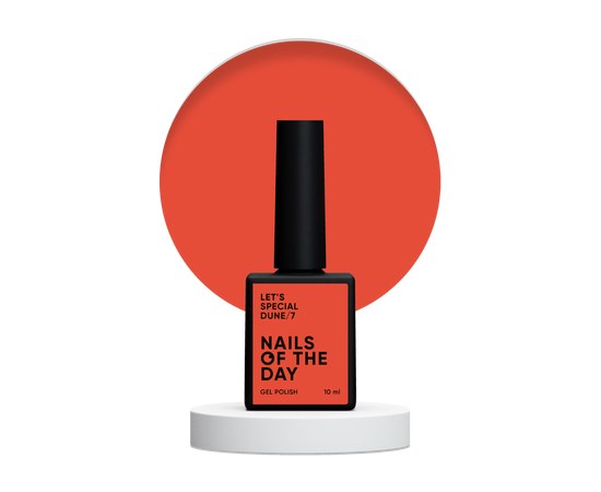 Изображение  Nails of the Day Let’s special Dune No. 07 cool/dusty brick gel nail polish, one coat, 10 ml, Volume (ml, g): 10, Color No.: 7