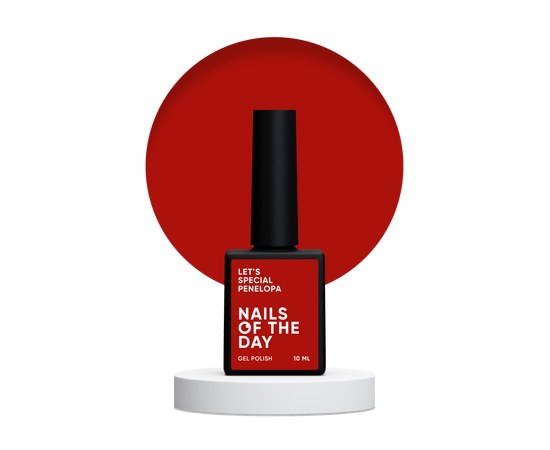 Изображение  Nails of the Day Let’s special Penelopa - deep red/sangria gel nail polish, one coat, 10 ml, Volume (ml, g): 10, Color No.: Penelopa