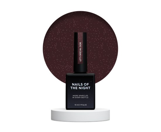 Зображення  Nails of the Night Let's special Odri - тепла стигла черешня рефлективний гель для нігтів, що перекриває в один шар, 10 мл