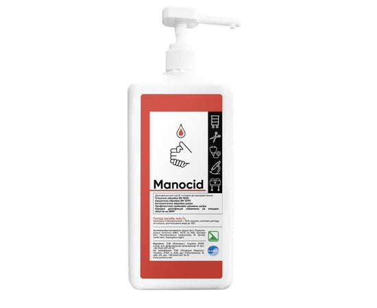 Изображение  Disinfectant Manocide for hands and skin sterylization 1000 ml, Blanidas, Volume (ml, g): 1000
