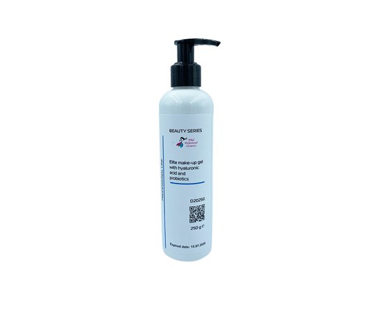 Изображение  Elite make-up removal gel with hyaluronic acid and probiotics Nikol Professional Cosmetics, 250 g, Volume (ml, g): 250