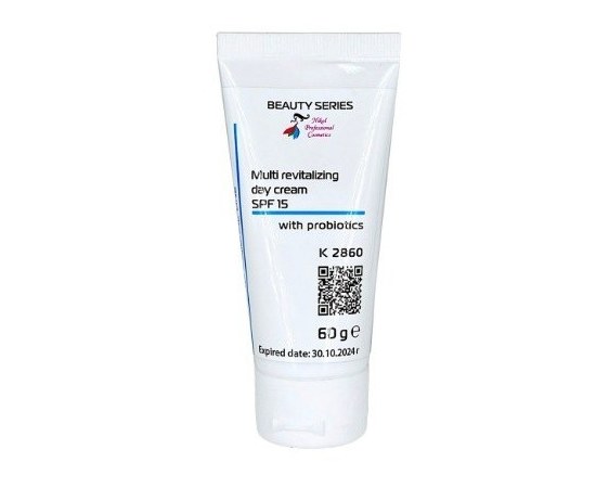 Изображение  Multi-restorative face cream with probiotics and SPF 15 Nikol Professional Cosmetics, 30 g, Volume (ml, g): 30