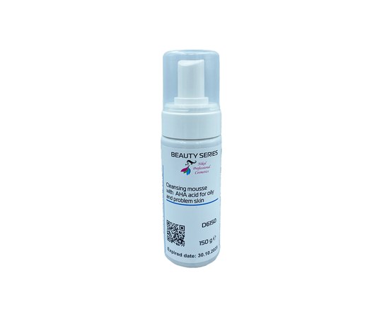 Зображення  Пінка очищувальна для жирної та проблемної шкіри з АНА-кислотами рН 4.2 Nikol Professional Cosmetics, 150 г