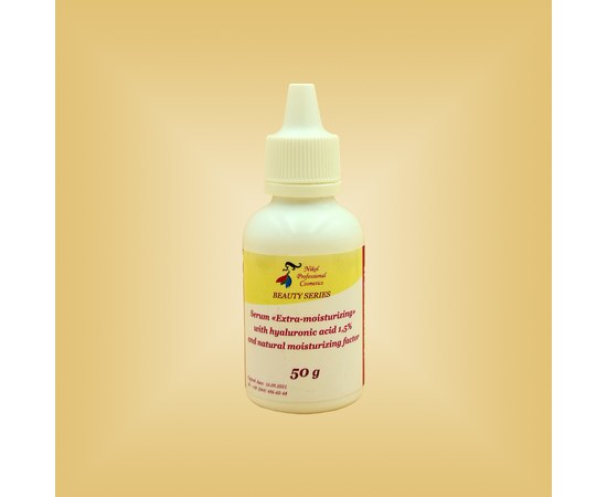Изображение  Serum "Extramoisturization" with hyaluronic acid 1.5% and natural moisturizing factor Nikol Professional Cosmetics, 50 g, Volume (ml, g): 50