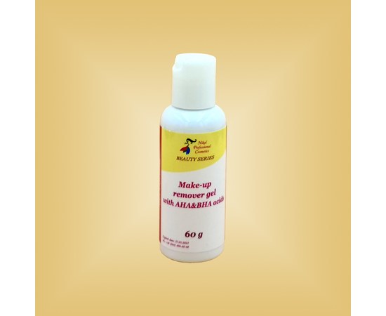 Изображение  Гель демакияжный очищающий с AHA&BHA кислотами Nikol Professional Cosmetics, 60 мл, Объем (мл, г): 60