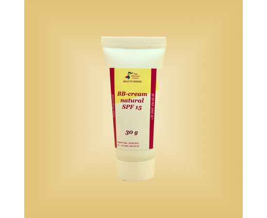 Изображение  BB cream natural with SPF 15 Nikol Professional Cosmetics, 30 g, Volume (ml, g): 30